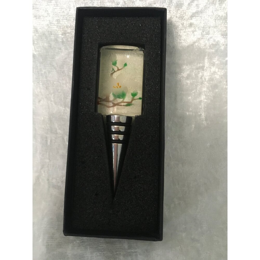 Ashley Nicole Designs Hand Crafted Bottle / Wine Stopper With Floral Design - Picture 6 of 6